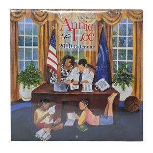 The Art of Annie Lee 2010 Calendar Obama Family Cover Barack Shades of Color New